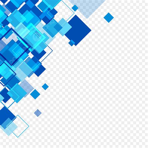 Blue Square Abstract Vector Art Png Blue Square Business Abstract