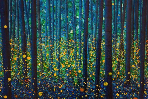 Fireflies By Art Water Firefly Art Firefly Painting Painting