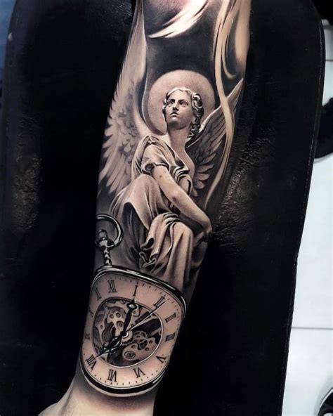 44 Beautiful Guardian Angel Tattoo Designs To Get Inked