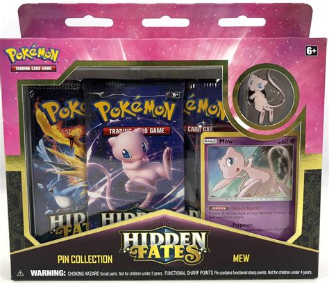 Pokemon Hidden Fates Pin Collection Pack Mew Da Card World