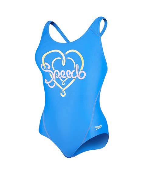 Speedo Girls Logo Placement Splashback Swimsuit Blue Pink Run Charlie My Xxx Hot Girl