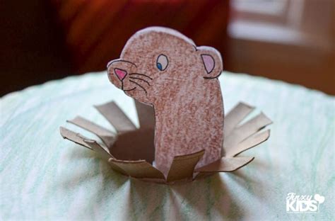 Groundhog Day Craft Activity With Printable Pattern Jinxy Kids