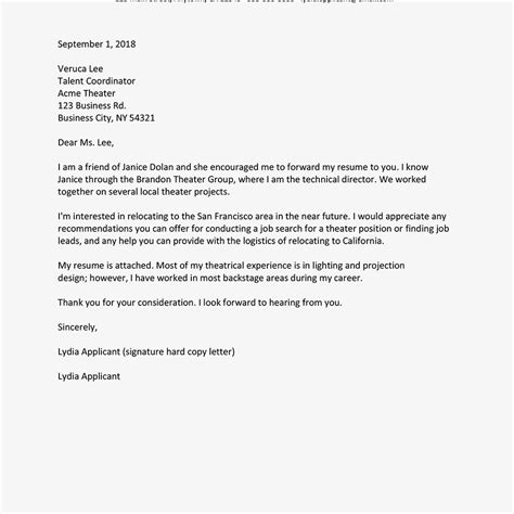 Email cover letter and cv. Sample Referral Emails for Career Networking