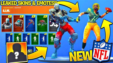 All Leaked Fortnite Skins And Emotes Touchdown Emote Hunting Party