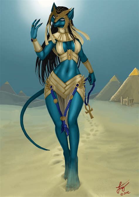 Bastet By Gulaschnikov On Deviantart Egyptian Cat Goddess