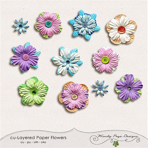 Layered Paper Flowers Paper Flowers Flowers Diy Crafts