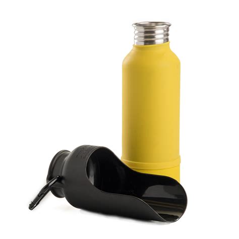Kong Insulated Stainless Steel Dog Water Bottle Yellow Doggear