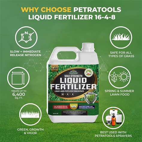 Petratools Liquid Fertilizer Lawn Fertilizer Liquid Lawn Fertilizer Concentrate Grass