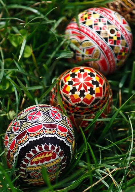 Painted Easter Eggs 5 Stock Photo Image Of Pattern Focus 29618180