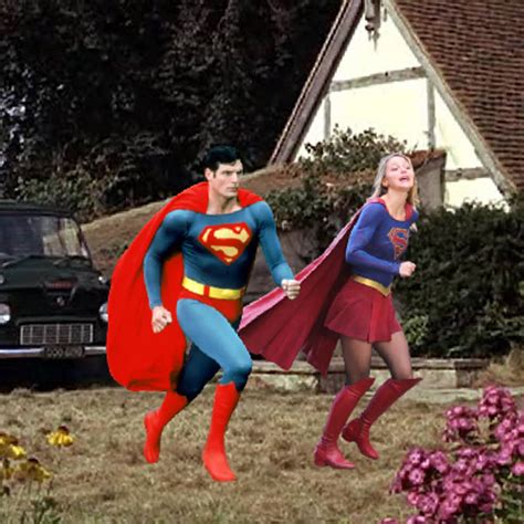 Superman And Supergirl Run To The Rescue By Rms19 On Deviantart