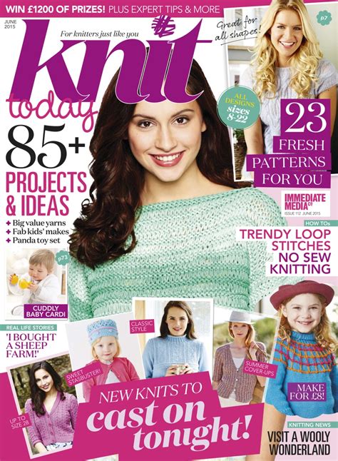 Knit Today Magazine June 2015 Subscriptions Pocketmags