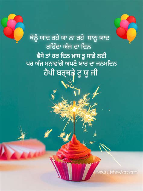 Happy Birthday Wishes In Punjabi Bday Wishes In Panjabi Best Wishes