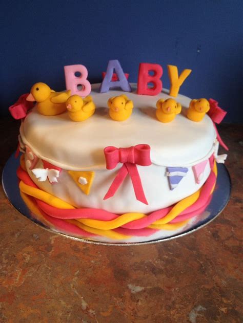 New Baby Cake Baby Shower Colourful Fun Cake Cake Decorating Baby