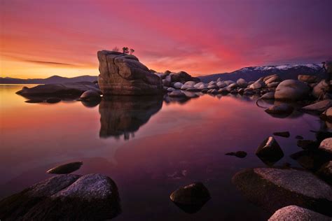 Photograph Bonsai Rock Lake Tahoe Weekend Tahoe California Camping