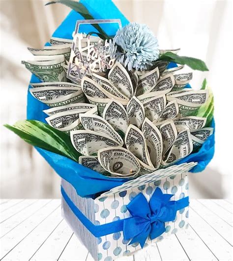 Cascading Birthday Money Bouquet By Spendable Arrangements Artofit