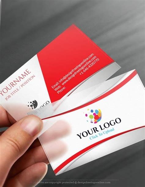 Let's see each of them individually. Online Business Card Maker app - 3D Red Business card Template (With images) | Business card ...