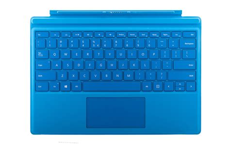 Keyboard Microsoft Surface Type Cover Pro 4 Cyan Qwerty Usuk104
