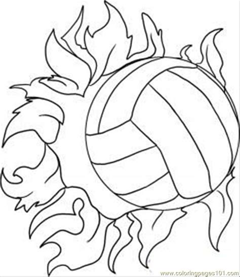 Volleyball Coloring Pages Coloring Home