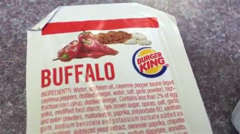 Buffalo Sauce Burger King By Oxymoronguydotcom Youtube