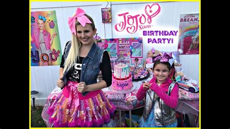 Jojo Siwa Comes To Adrianas 7th Birthday Party Youtube