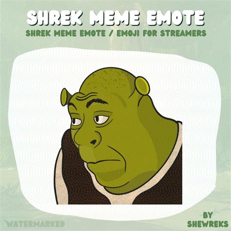 Shrek Emote Twitch Emote Etsy Uk