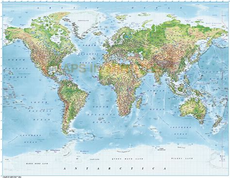 World Relief Map