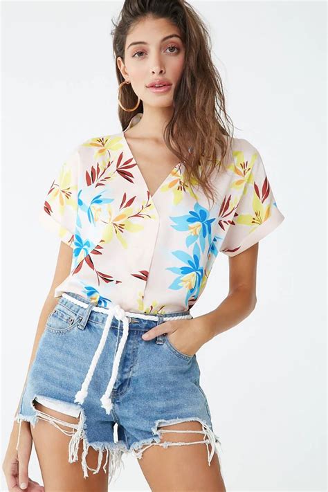 Floral Print Boxy Top Forever 21 Forever21 Tops Fashion Tops