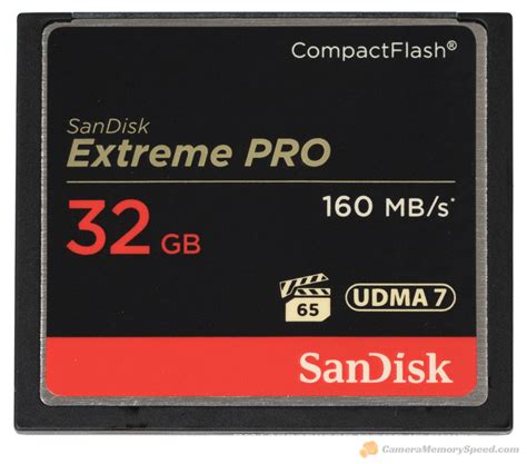 Sandisk Extreme Pro 160mbs 32gb Compactflash Card Review Camera