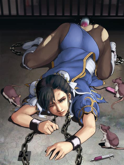 Chun Li Capcom Street Fighter Artist Request Tagme Girl Bdsm Bondage Bound Cage Chain