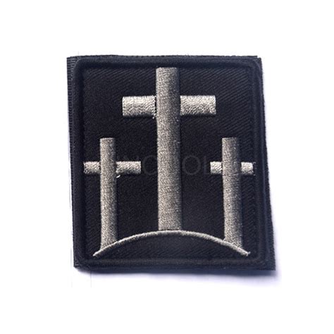 Embroidery Patch Cross Morale Patch Christian Tactical Emblem Badges