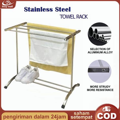 Jual Jemuran Handuk Rak Handuk Kuat Kokoh Jemuran Handuk Stainless