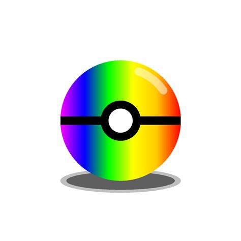 Pokemonpokemon Ballrainbowgradientfree Graphics Free Image From