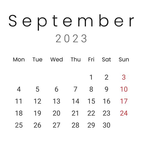 September Calendar 2023 Png Mobila Bucatarie 2023