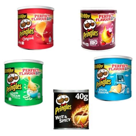 Pringles Multi Flavour Crisps 12 X 40g Snacks Long Life Pringles Ebay
