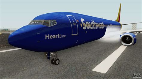 Boeing 737 800 Southwest Airlines Heart Livery For Gta San Andreas
