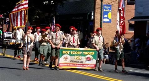 Boy Scout Troop 121 Of Clinton Participates In John Basilone Parade
