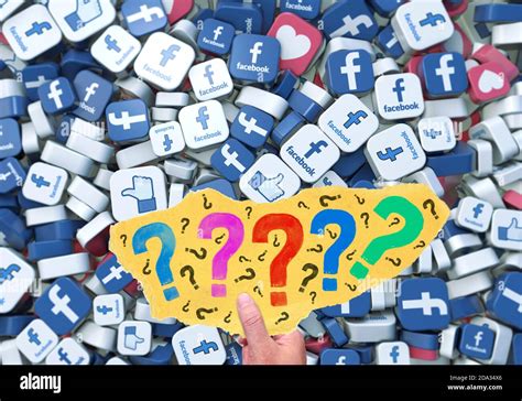 Facebook Question Mark Social Media Background Stock Photo Alamy