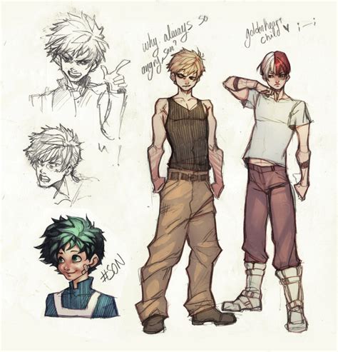 Bnha Doodles By Minemikomali On Deviantart Cartoon Art Styles