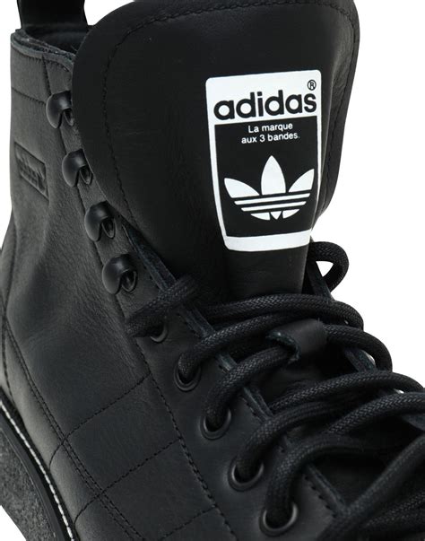 Adidas Originals Leather High Tops And Sneakers In Black Lyst
