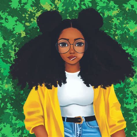 Pin By Nessa On Illustrations Not Mine Black Girl Art Black Love