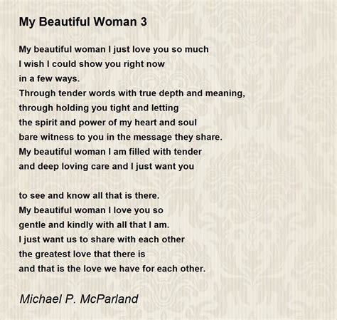 my beautiful woman 3 poem by michael p mcparland poem hunter