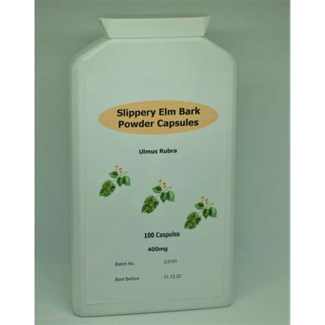 Cleansing Herbs Slippery Elm Bark Powder Capsules