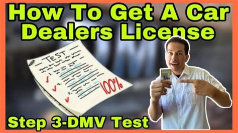 How To Get A Car Dealers License Step 3 Dmv Car Dealers Test Youtube