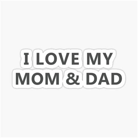 Mom And Dad Stickers Redbubble