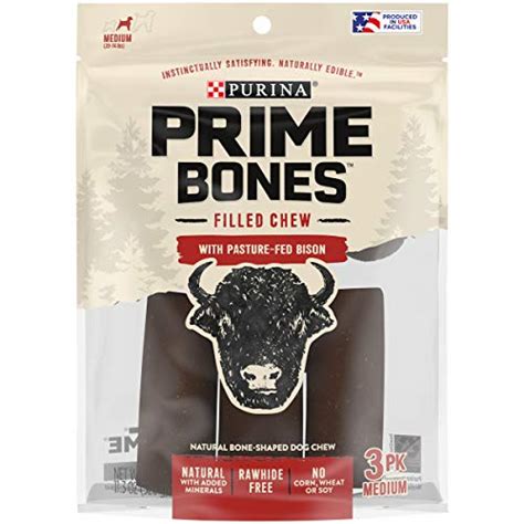 Purina Prime Bones Dog Bone Made In Usa Facilities Natural Medium Dog