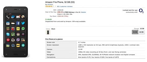 Amazon Fire Phone Meilleur Prix Fiche Technique Et Actualité