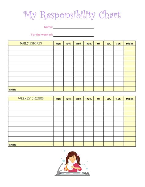 Daily Chore Chart For Kids 10 Free Printable Chore Ch