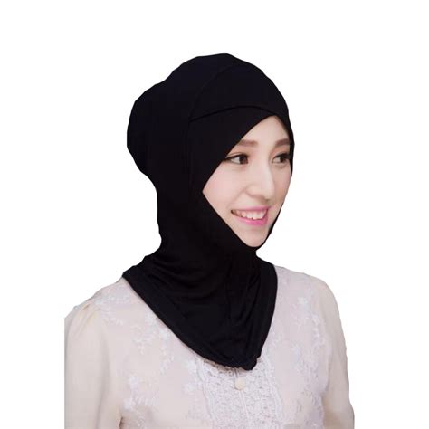 Muslim Hijab Cap Women Soft Inner Hijab Caps Islamic Underscarf Hats