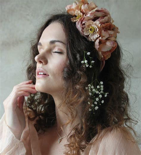 Nude Floral Peony Crown By Rouge Pony Notonthehighstreet Com