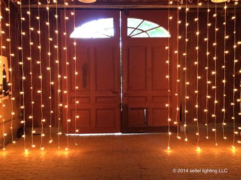 Strands Of Vertical Bistro Lights In The Stables At The Mount This Is